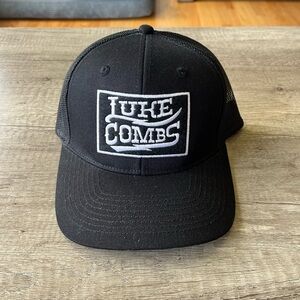 Black Luke Combs Trucker Hat